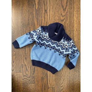 NEW GYMBORee Baby 6-12 Months Blue Navy Shawl Collar Sweater